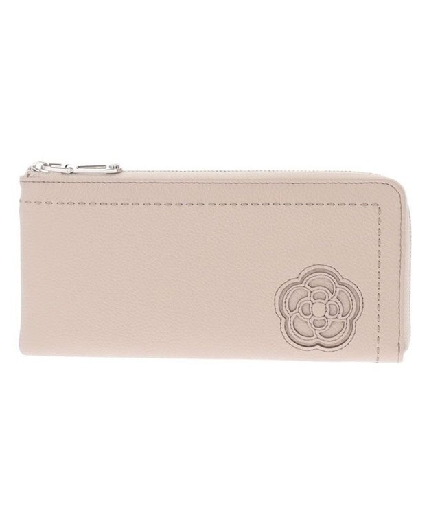 CLATHAS カイト Lファスナー長財布 グレージュ