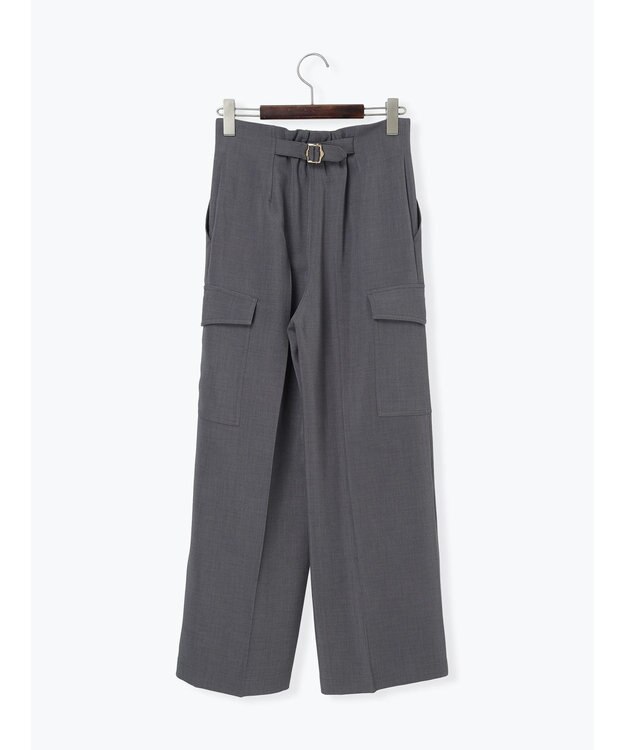 Te chichi カーゴスラックス チャコールグレー