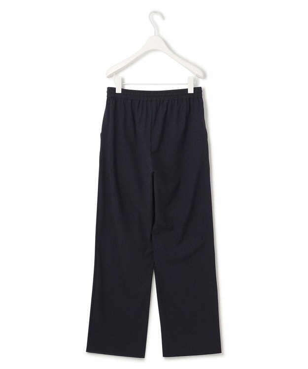 ICB L 【接触冷感・UVカット・速乾・洗える】マットスキューバ セミワイドパンツ ネイビー系［WEB限定］