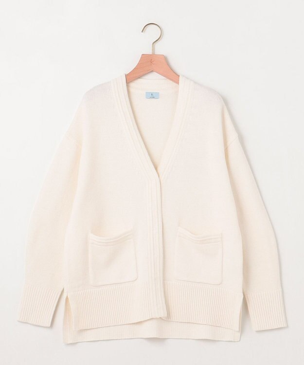 組曲 【WEB限定】SOBANEラメカーディガン パールホワイト系