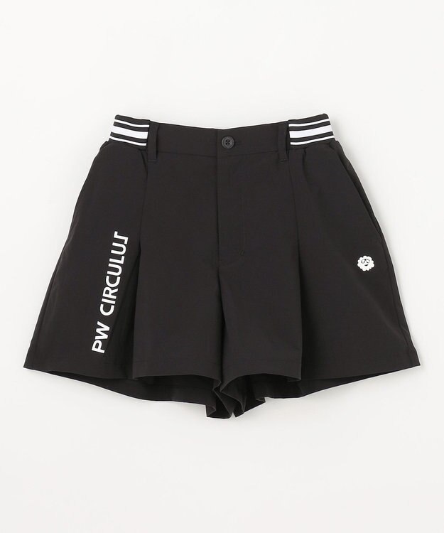 PW CIRCULUS 【WOMEN】ボックスプリーツショーツ ゴルフウェア レディース ブラック系