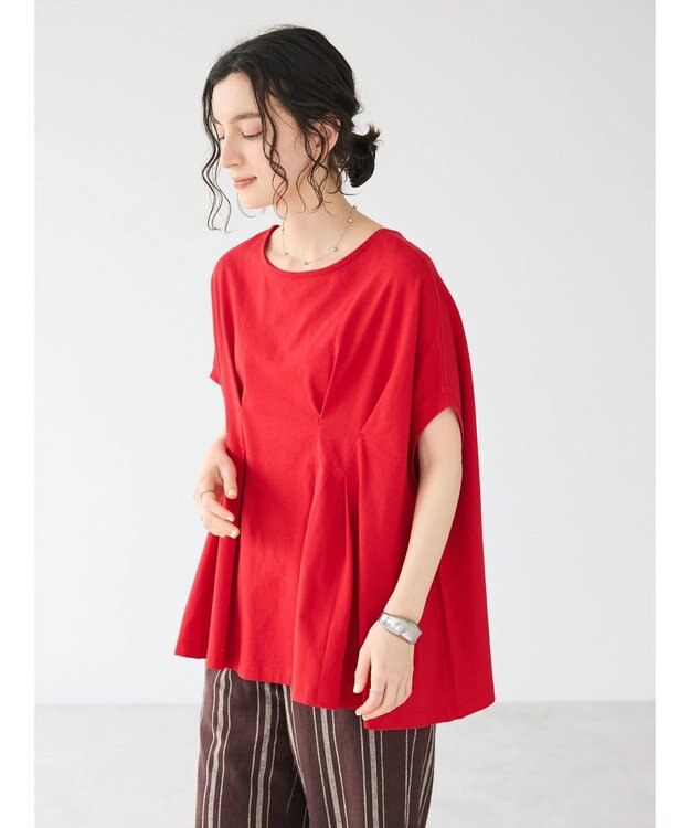 CRAFT STANDARD BOUTIQUE 前後2WAYタックプルオーバー Red