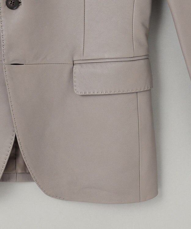 GOTAIRIKU 【24AW新作】シープレザー レザーテーラードジャケット ベージュ系