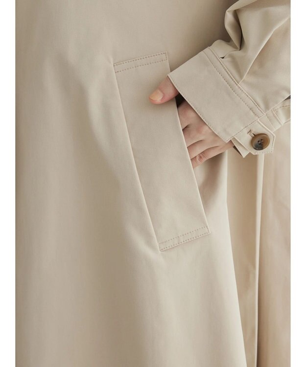Green Parks 花粉防止　袖タックコート Beige