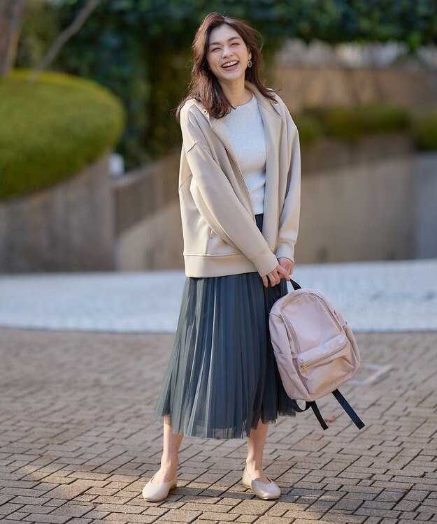 ANY 【洗濯機可】ダンボールジップアウター ベージュ