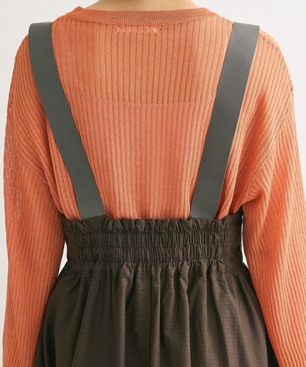 Green Parks ・ＤＯＵＢＬＥ　ＦＬＡＧＳサスペンダーミリタリースカート Charcoal Gray