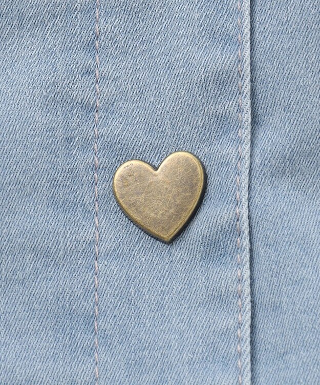 ANY KIDS デニム ミニ スカート ブルー