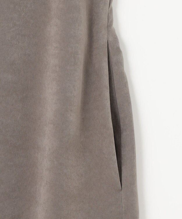 J.PRESS LADIES L 【洗える】マロンサテン キャミソール ワンピース ブラウン系