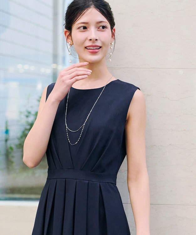 Tiaclasse 【安田美沙子さん  小倉優子さん着用・日本製】大人可愛い2連風チェーンネックレス シルバー