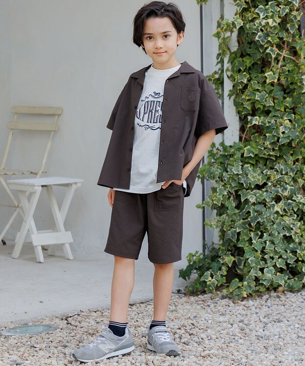 J.PRESS KIDS 【140-170cm】 50/2天竺ロゴＴシャツ オフホワイト