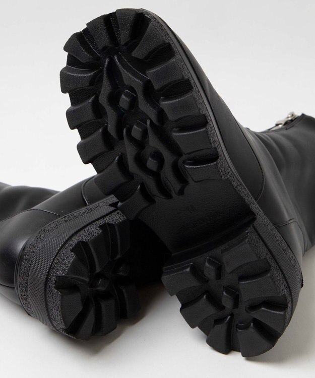 WEGO フロントZIPショートブーツ ブラック