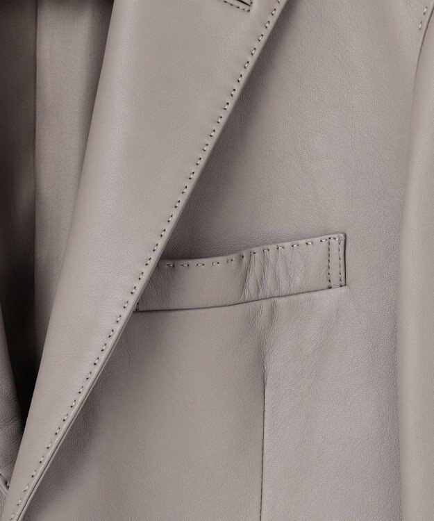 GOTAIRIKU 【24AW新作】シープレザー レザーテーラードジャケット ベージュ系