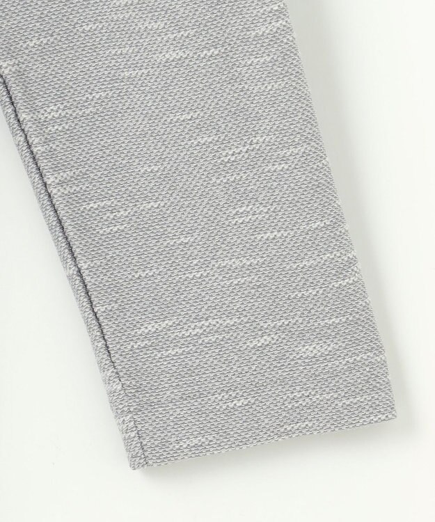 JOSEPH ABBOUD 【オーガニックコットン/JAPANファブリック】スラブインレイ Vネック 長袖 Ｔシャツ ライトグレー系