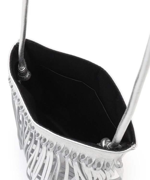 23区 NOMADIS DANCE フリンジ ポシェット (シルバー) シルバー系