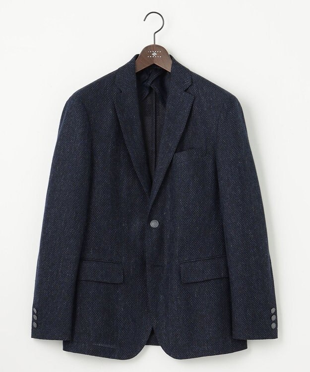JOSEPH ABBOUD 【JAPANファブリック/ジャージー素材/軽量】ムリネラッセルブレザー ネイビー系