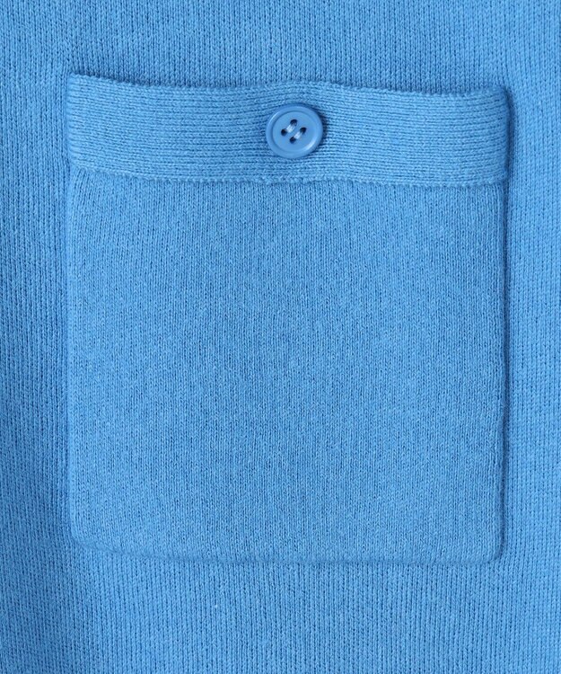 23区 L 【滝沢眞規子さん着用】コットンカシミヤ ポケット カーディガン スカイブルー系