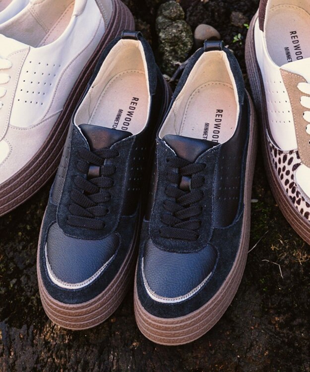 REGAL FOOT COMMUNITY 【レッドウッドリバーミネトンカ】M08C マルチパーツデザインスニーカー スニーカー ブラック