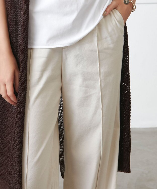 BEIGE， FOURAS / ワイドパンツ Ecru x Bista