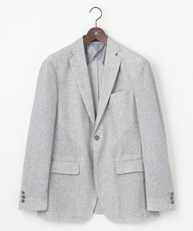 JOSEPH ABBOUD 【JAPANファブリック/ジャージー素材/軽量】ムリネラッセルブレザー ライトグレー系