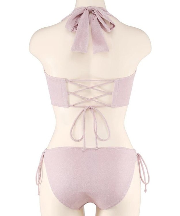 San-ai Resort（三愛水着楽園） 軽い着け心地でしっかり盛れる【楽盛り水着】　ラメギャザーワイヤー水着　9M　【San-ai Resort（サンアイリゾート）】 ピンク