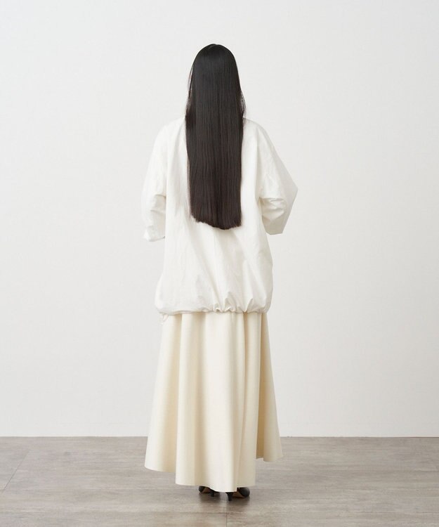 ATON ROYAL FLEECE | フレアスカート OFF WHITE