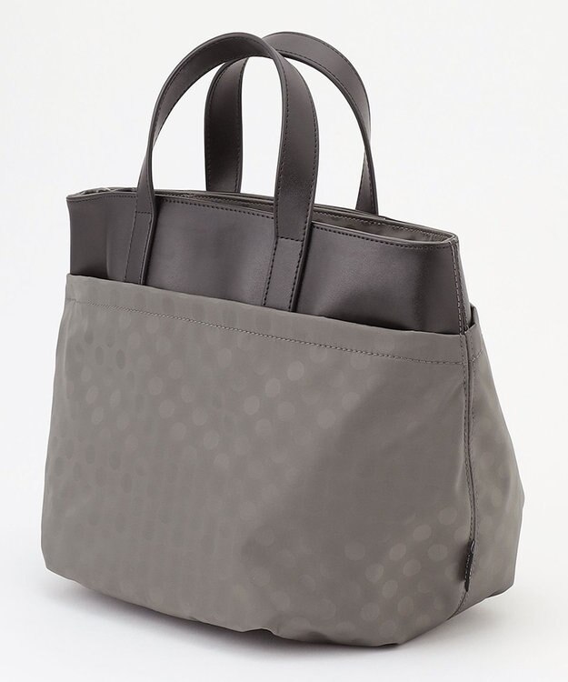 Y'SACCS Polka Dots　タックラウンド2WAYミドルトート グレー