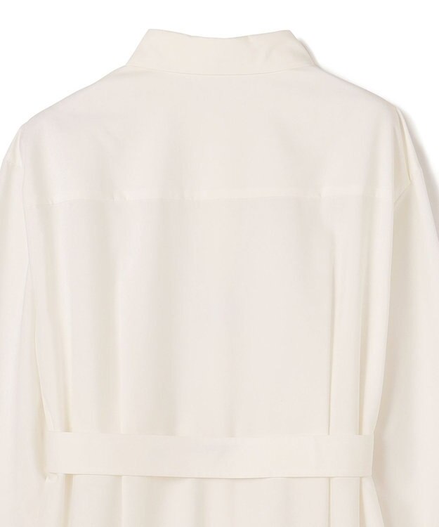 GRACE CONTINENTAL 刺繍ヘムシャツワンピース ホワイト