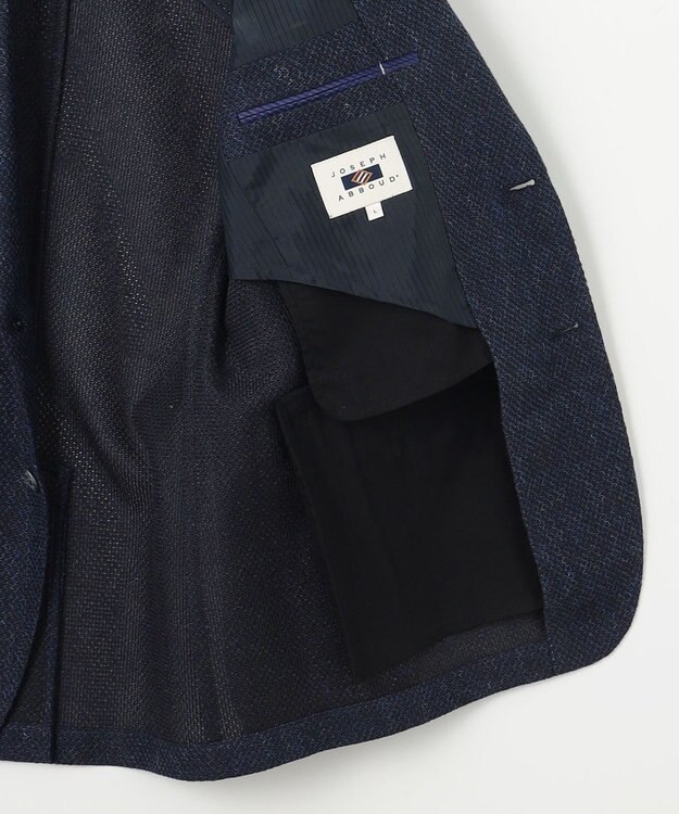 JOSEPH ABBOUD 【JAPANファブリック/ジャージー素材/軽量】ムリネラッセルブレザー ネイビー系