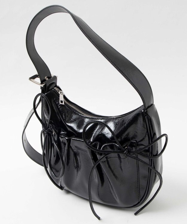 WEGO リボンデザインバッグ ブラック