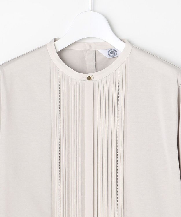 J.PRESS LADIES L プレーティングジャージー カットソー グレージュ系