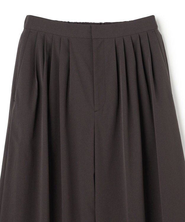 uncrave クールタッチカラータイプライター ワイドパンツ ダークブラウン