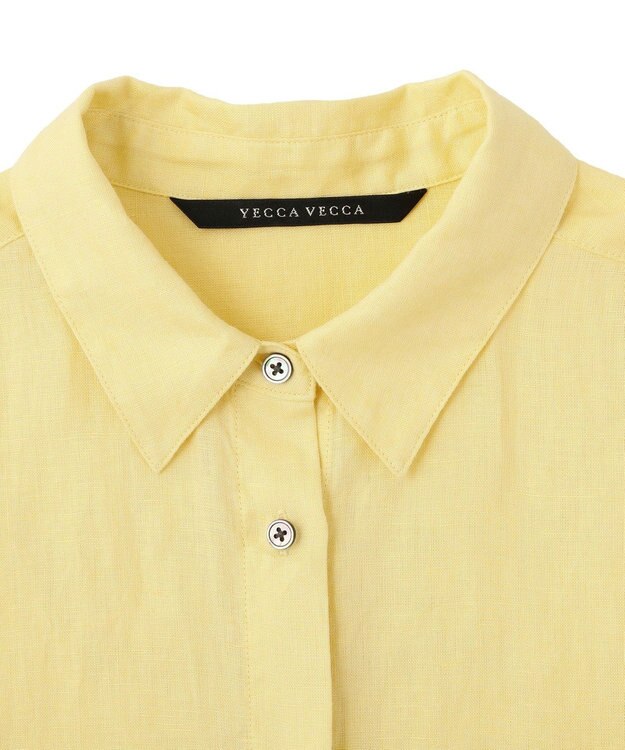 YECCA VECCA 3wayフレンチリネンシャツ Yellow