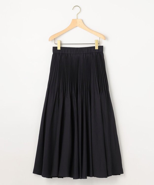 組曲 S 【加藤ローサさん着用】アンティークオーガンプリーツ スカート ネイビー系