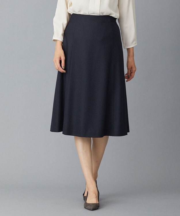 J.PRESS LADIES アクアレジェンドウールジャージー スカート ネイビー系