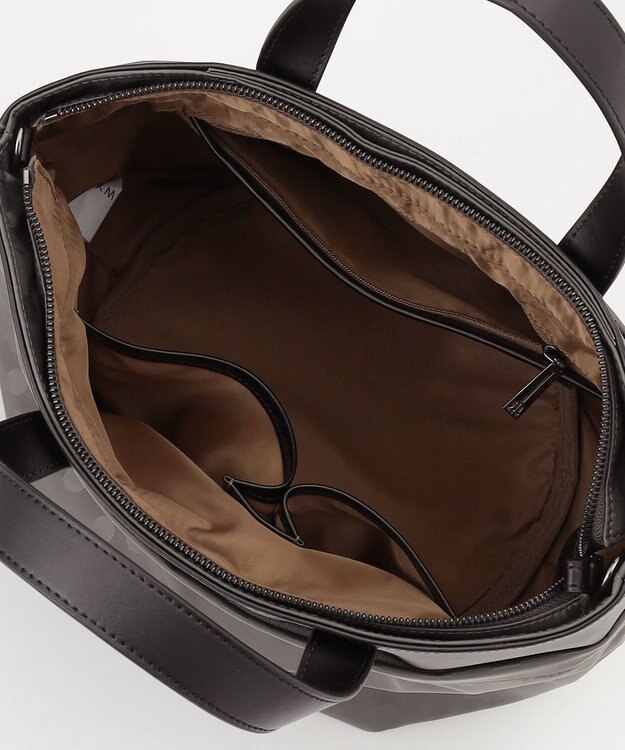 Y'SACCS Polka Dots　タックラウンド2WAYミドルトート グレー