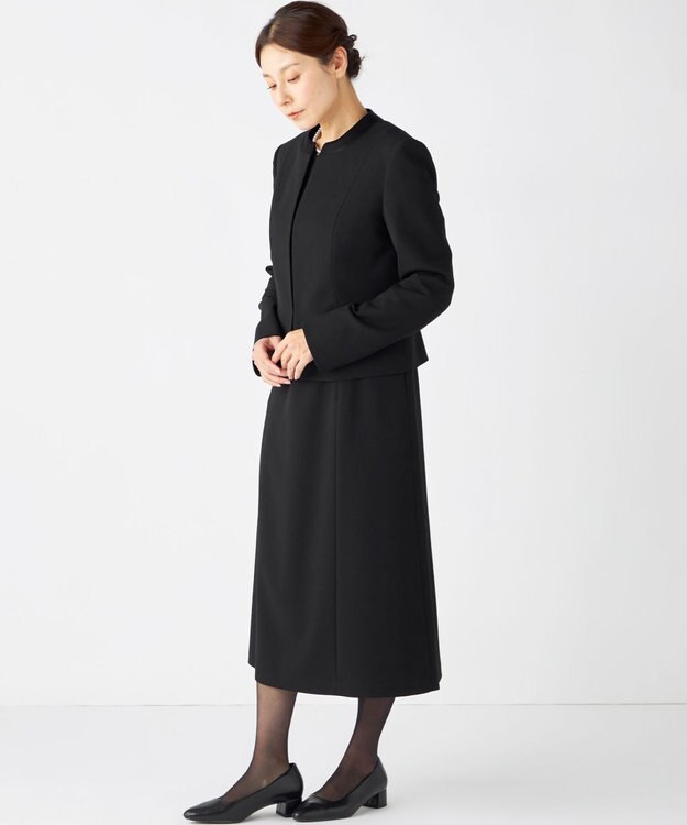 自由区 FORMAL 【ウォッシャブル対応】ウォッシャブルドビーアンサンブル ブラック系