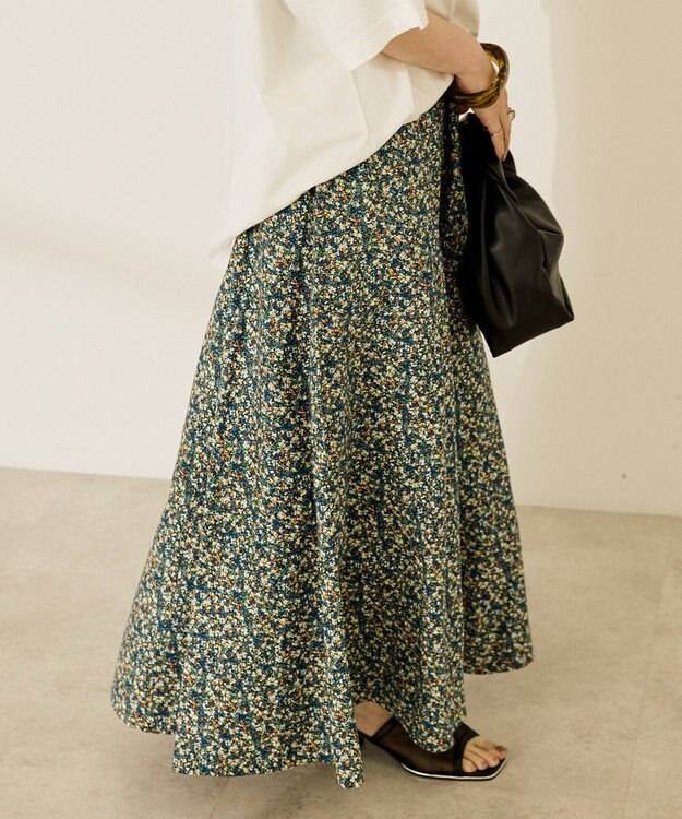 AMERICAN HOLIC ギャザーフレアスカート Flower