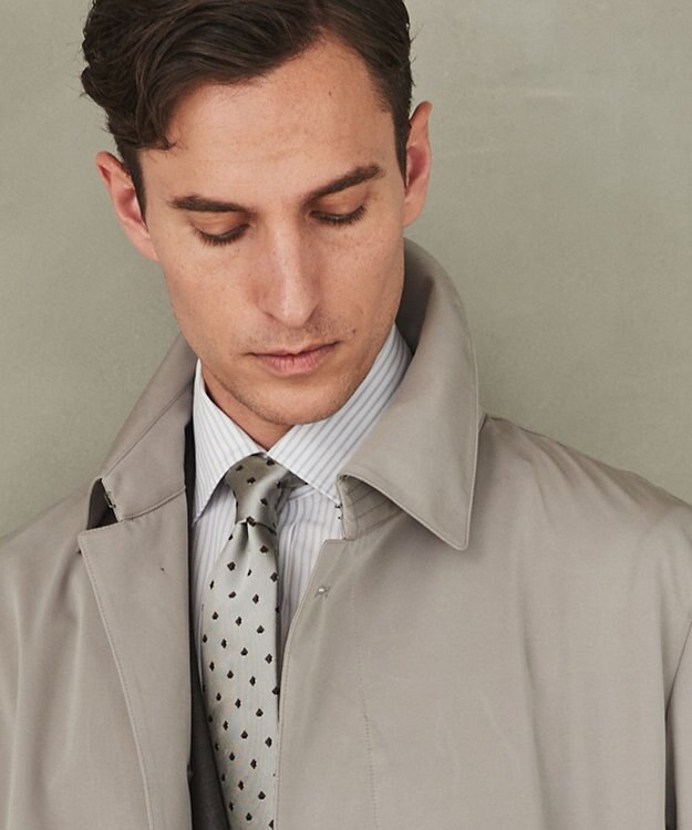 GOTAIRIKU ダウンライナー装着可【半裏仕様】コットンポリエステル ステンカラースプリングコート(25年春夏モデル) ベージュ系