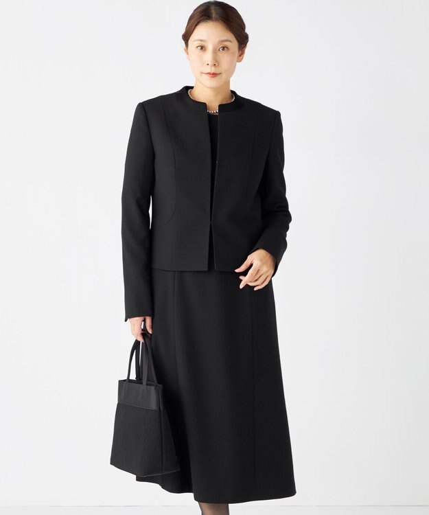 自由区 FORMAL 【ウォッシャブル対応】ウォッシャブルドビーアンサンブル ブラック系