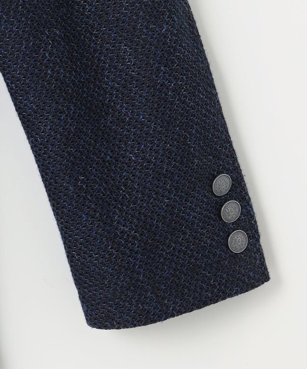 JOSEPH ABBOUD 【JAPANファブリック/ジャージー素材/軽量】ムリネラッセルブレザー ネイビー系