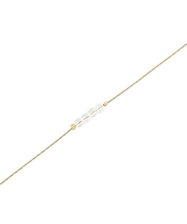 YECCA VECCA ガラスMIXロングネックレス Gold