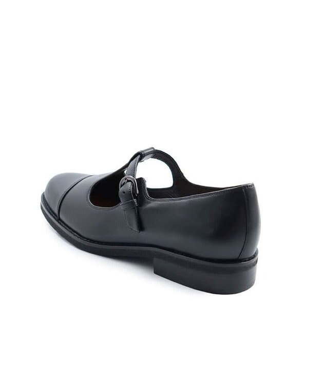 APOM イタリアンカーフ Tストラップシューズ 30 ブラック