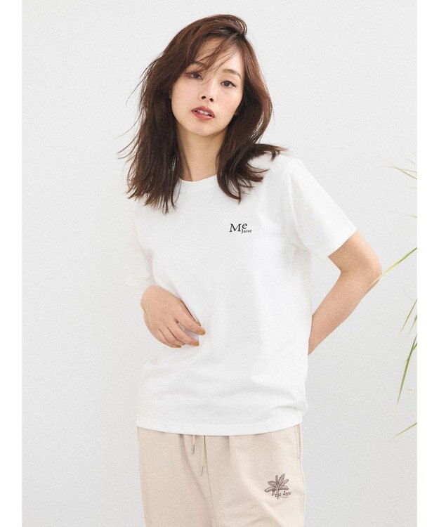 Green Parks ｍｅ　Ｊａｎｅ／バックプリントコンパクトＴシャツ White