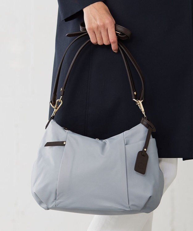 J.PRESS LADIES 【WEB限定カラーあり・2way】 ナイロン ショルダー バッグ ブルー系
