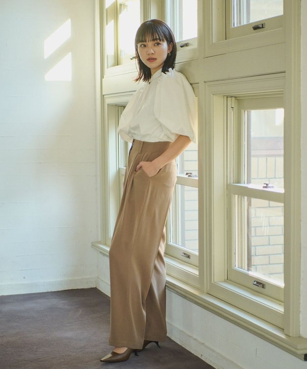 #Newans 【ANSWER for フォトジェニックスタイル】バルーンスリーブブラウス ホワイト系