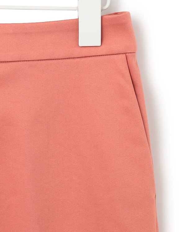 ICB 【洗える】T/Cストレッチサテン スティックパンツ サーモン系