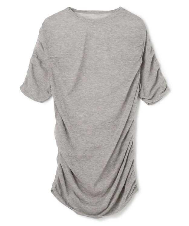 BEIGE， TOPAZ / アレンジギャザー ニット L.Grey