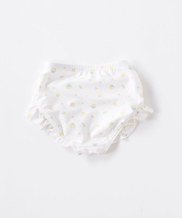 OP／FILA 【marie claire ENFANTS】シャーリングセパレート水着 ホワイト