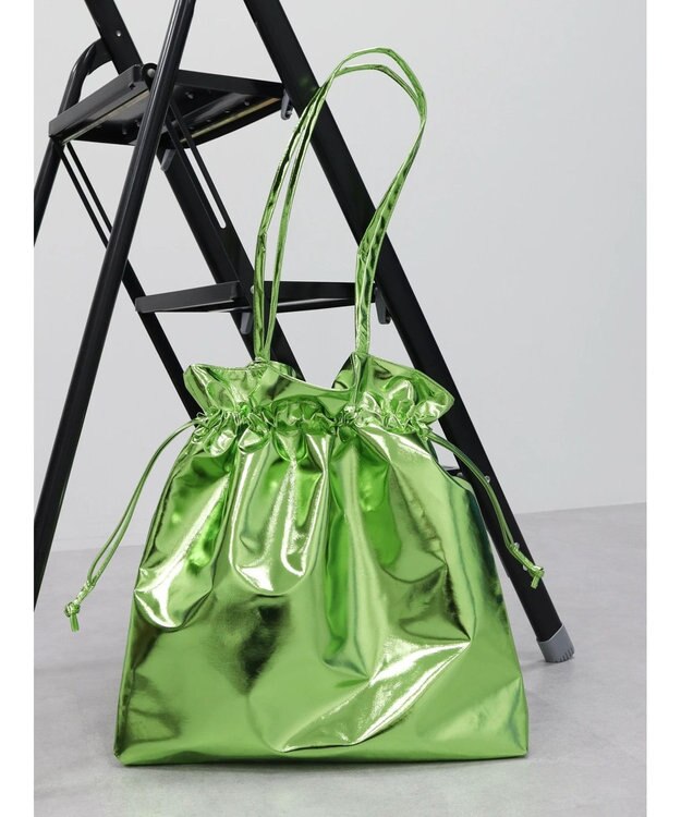 CRAFT STANDARD BOUTIQUE メタリック巾着トート Green