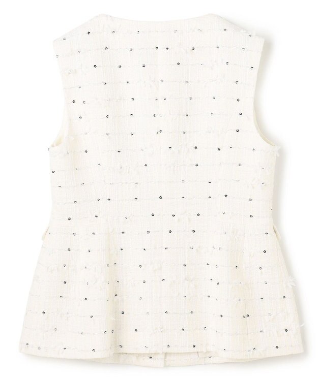 TOCCA 【八木アリサさん着用】【消臭】FLOWER HIDE AND SEEK ジレ アイボリー系